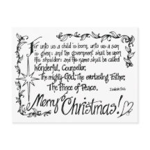 Cartão de Natal Religioso Tangido