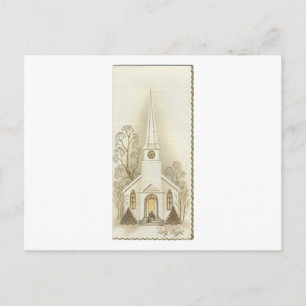 Cartão Postal De Festividades Cartão de Natal "Santa Noite"