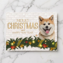Cartão de Natal Shiba Inu