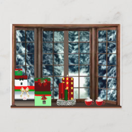 Cartão Postal De Festividades Cartão de Natal Wonderland de inverno