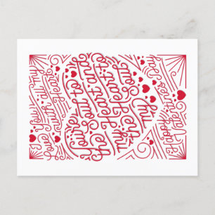 Cartão Postal De Festividades CARTÃO DE OUVIDO DA MINHA ALMA/Dia de os namorados