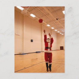 Cartão Postal De Festividades Cartão de Papai Noel do afro-americano