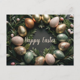 Cartão Postal De Festividades Cartão de páscoa com cartão de férias com ovos dou