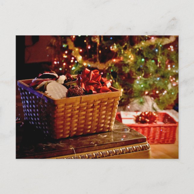 Cartão Postal De Festividades Cartão de posto de Natal (Frente)