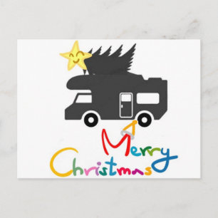 CARTÃO POSTAL DE FESTIVIDADES * CARTÃO DE POSTO* PARA OS FÉRIOS DE R.V. FELIZES