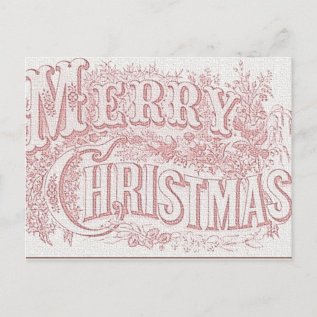 Cartão Postal De Festividades Cartão de Receita de Feliz Natal (Frente)