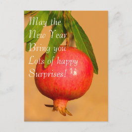 Cartão Postal De Festividades Cartão de Rosh HaShana da romã