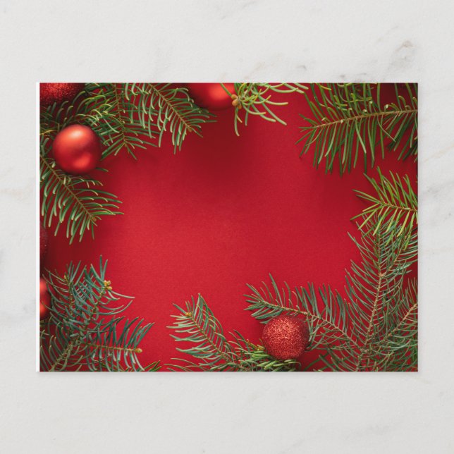 Cartão Postal De Festividades Cartão de saudação de Natal (Frente)