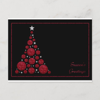 Cartão Postal De Festividades Cartão de Saudações da Árvore da Época de Natal Ve