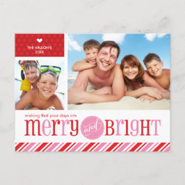 Cartão Postal De Festividades CARTÃO DO NATAL DE 2 FOTOS:: 2 alegres &