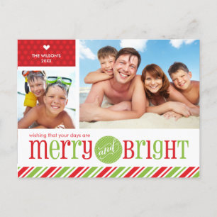 Cartão Postal De Festividades CARTÃO DO NATAL DE 2 FOTOS:: 3 alegres &