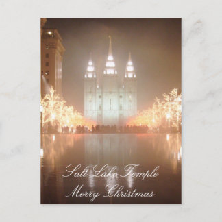 Cartão Postal De Festividades Cartão do templo de Salt Lake