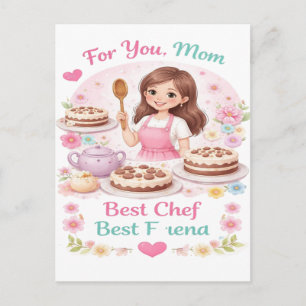 Cartão Postal De Festividades Cartão Elegante de Dia das Mães para Imprimir