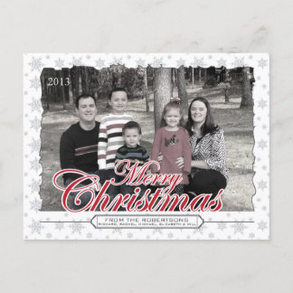 Cartão Postal De Festividades Cartão feitos sob encomenda da foto do floco de