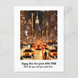 Cartão Postal De Festividades Cartão personalizado de Ano Novo Feliz 2025 Nova Y