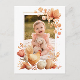 Cartão Postal De Festividades Cartão personalizado de Páscoa do Avô para a Avó