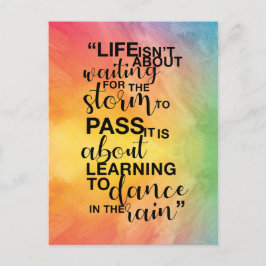 Cartão Postal De Festividades Cartão-postal "A vida não é sobre"