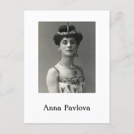 Cartão Postal De Festividades Cartão-postal Anna Pavlova