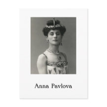 Cartão-postal Anna Pavlova