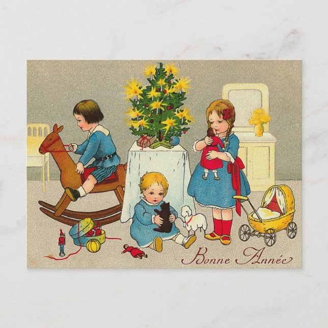 Cartão Postal De Festividades Cartão-postal "Bonne Annee" (Frente)