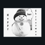 CARTÃO POSTAL DE FESTIVIDADES **CARTÃO POSTAL CHRISTMAS SNOWMAN** PARA TODOS<br><div class="desc">ESTE CARTÃO POSTAL DE NATAL*** FOI FEITO POR MIM "ESPECIAL PARA VOCÊ" PARA "QUALQUER UM" NA SUA LISTA DE CARTÕES ESTE ANO! DIVERTIR-SE E SALVAR TAMBÉM NA POSTAGEM:)</div>