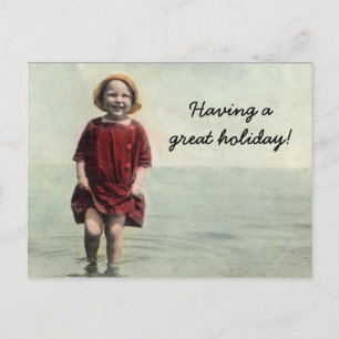 Cartão Postal De Festividades Cartão-postal clássico de verão