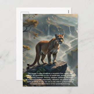 Cartão Postal De Festividades Cartão-postal Cougar