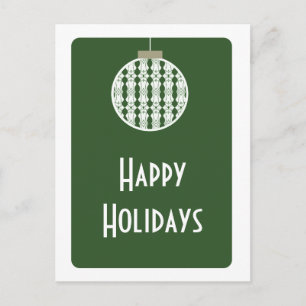 Cartão Postal De Festividades Cartão-postal da Art Deco, Holly Green