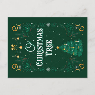 Cartão Postal De Festividades Cartão-postal da árvore de Natal