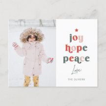 Cartão-postal da Árvore de Palavras Feriadas