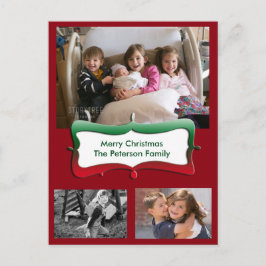 Cartão Postal De Festividades Cartão-postal da família Feliz Natal
