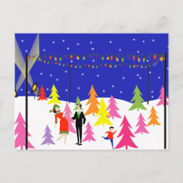 Cartão Postal De Festividades Cartão-postal da Fazenda da árvore de Natal