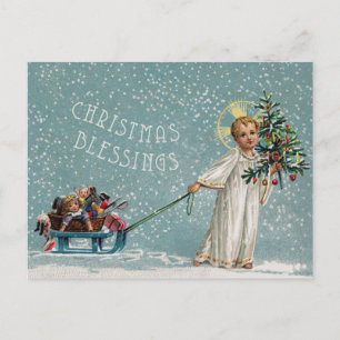 Cartão Postal De Festividades Cartão-postal das Bênçãos de Natal