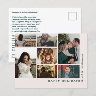 Cartão Postal De Festividades Cartão-postal de 223 festas multifotos