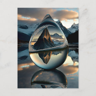 Cartão Postal De Festividades Cartão-postal de água congelada