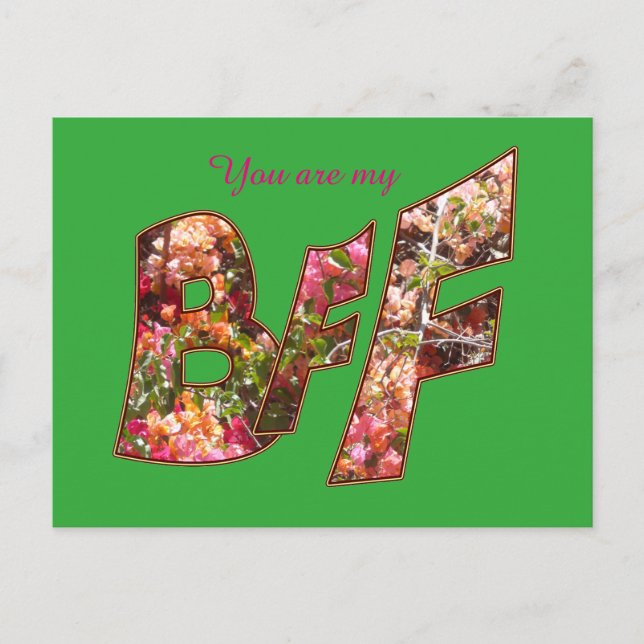 Cartão Postal De Festividades Cartão-postal de Amizade BFF do namorados (Frente)