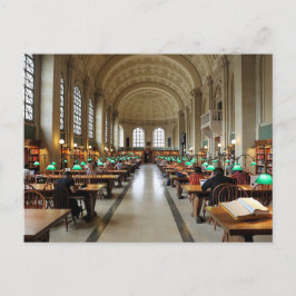 Cartão Postal De Festividades Cartão-postal de Boston para a sala de leitura