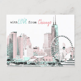 Cartão Postal De Festividades Cartão-postal de Chicago