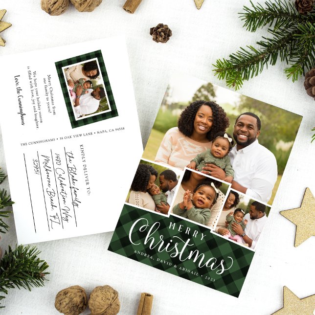 Cartão Postal De Festividades Cartão-postal de Colagem de Fotos de Feriado de Xa (Criador carregado)