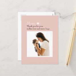 Cartão Postal De Festividades Cartão-postal de Dia de as mães personalizado com