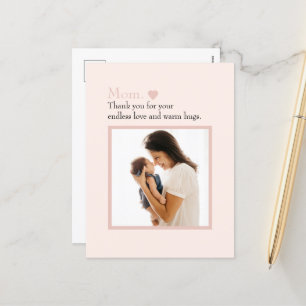 Cartão Postal De Festividades Cartão-postal de Dia de as mães personalizado com