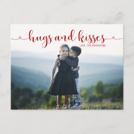 Cartão Postal De Festividades Cartão-postal de Dia de os namorados Hugs e Kisses