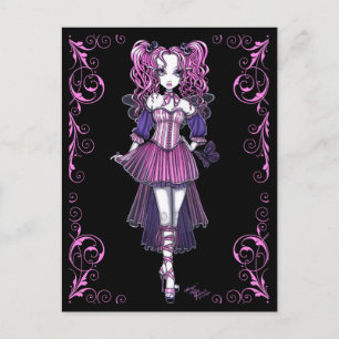 Cartão Postal De Festividades Cartão-postal de fada de Namorados rosa "Maegan"