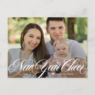 Cartão Postal De Festividades Cartão-postal de Feliz ano novo alegre