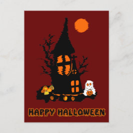 Cartão Postal De Festividades Cartão-postal de Feliz Halloween
