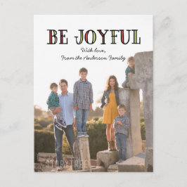 Cartão Postal De Festividades Cartão-postal de Feriado Colorido de Alegria