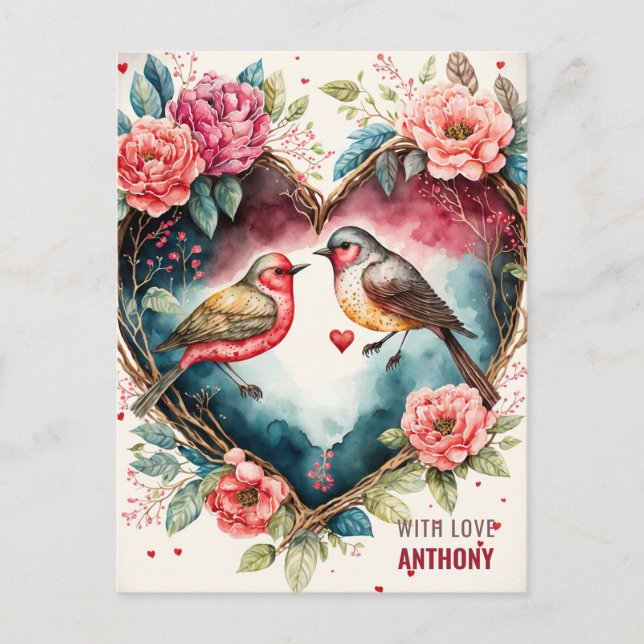 Cartão Postal De Festividades Cartão-postal de Feriado de Aves Aquáticas (Frente)