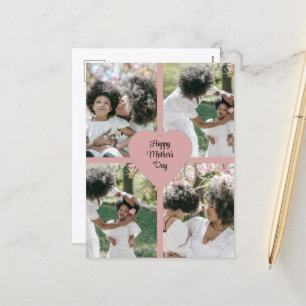 Cartão Postal De Festividades Cartão-postal de feriado de dia de as mães com col