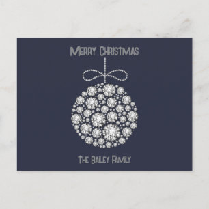 Cartão Postal De Festividades Cartão-postal de Feriado de Enfeites de natal Diam