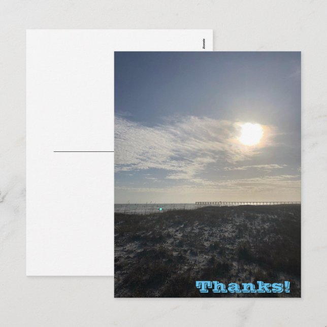 Cartão Postal De Festividades Cartão-postal de feriado de obrigados (Frente/Verso)